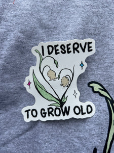 Growing Old Trans CHARITY Sticker