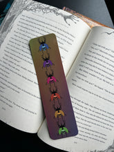 Load image into Gallery viewer, Rainbow Skull Beetles and Moth Bookmark
