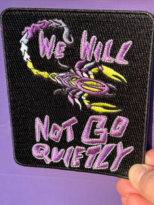 Nonbinary Flag Scorpion Iron on Patch