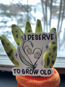 Growing Old Trans CHARITY Sticker