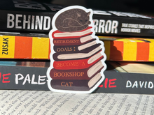 Load image into Gallery viewer, Bookshop Cat Sticker
